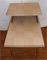 Retro arborite step end table.