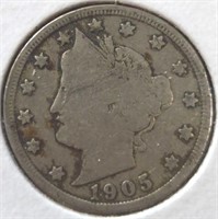 1905 Liberty Head V. Nickel