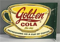 Gold-en Cola Aluminum Flange Sign Advertising