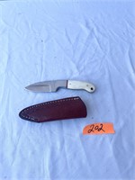 Knife and Leather Sheath