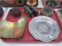 Copper/Brass Art Dish, Brooklyn College Plate, ++