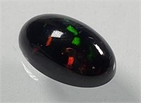Certified 3.25 Cts Natural Black Opal