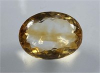 Certified 12.00 Cts Natural Citrine