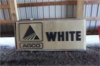 White double sided lighted sign (96x43)