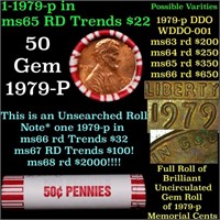 CRAZY Penny Wheel Buy THIS 1979-p solid Red BU Lin