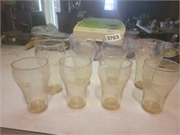 (8) COCA COLA GLASSES