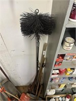 Chimney Sweep and Sledge Hammers, broom etc