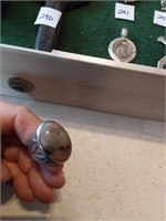 Sterling Navajo Man's Ring w/Garnet? Stone-16.6 g