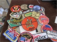 Gun Arm Patches and Window Decals assorted