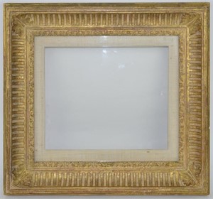 FINE ANTIQUE GILT FLUTED COVE PAINTING FRAME