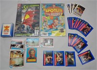 WWF, Superman, Gulf War Trading Cards, 2 Comics