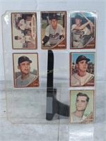 Binder Pages With (25) 1962 Topps Baseball Cards