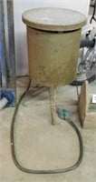 Metal propane heater, 17" x 31"
