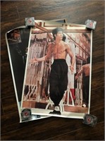 2 Vintage Bruce Lee Posters