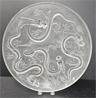 Art Glass Charger Dragons attb Inwald