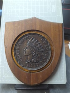 Large Indian Head Penny plaque