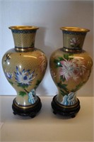 Pair of Superb Cloisonne Vases