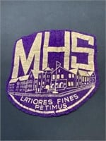 Vintage Moncton High School badge patch 4.5"
