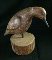Bob Lee Hand Carved And Painted Bird Nodder