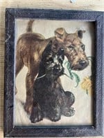 Vintage Framed Terrier Print