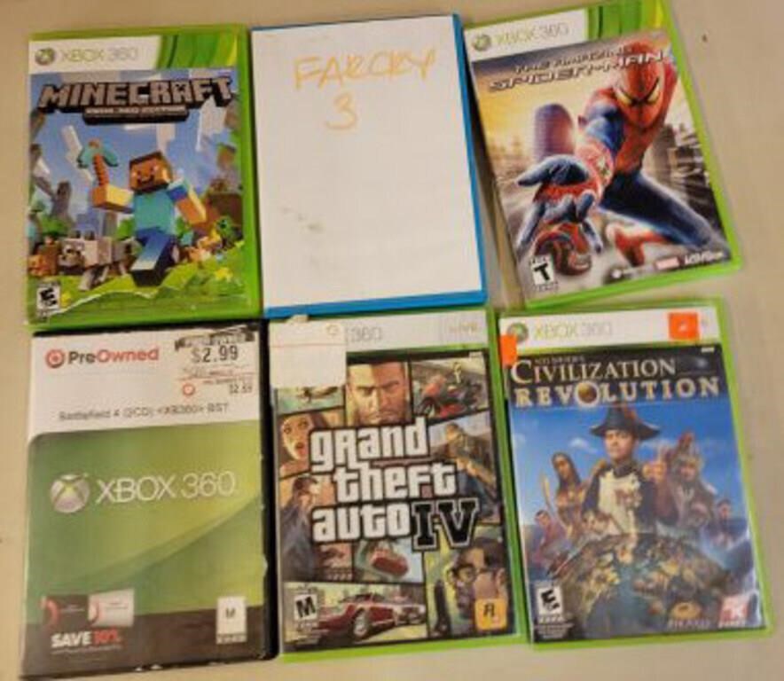 GROUP OF XBOX 360 GAMES
