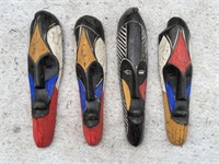 4 Mini African Tribal Masks