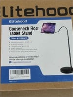 (N) Elitehood gooseneck floor tablet stand. 4 to 1