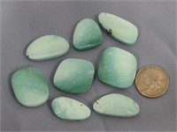 Eight Turquoise Cabochons 46.20g