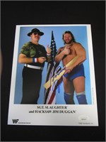 WWF HACKSAW JIM DUGGAN SIGNED 8X10 PHOTO