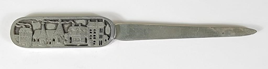 1977 Metzke Village Design Letter Opener