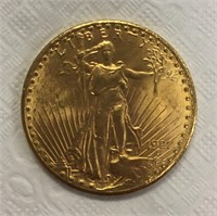 1927 Twenty Dollar Gold Piece.