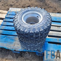 2x Maxxis ATV Tires & ITP Wheels