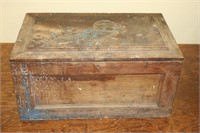 Antique cherry tool chest with contents