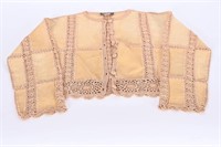Vintage Style Overland Suede & Crochet Jacket