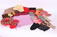 Vintage Gloves, Hats, Scarfs