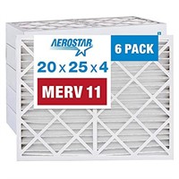 Aerostar 20x25x4 MERV 11 Pleated Air Filter, AC Fu
