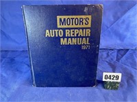 Book, Motor's Auto Repair Manual, 1971