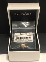 New Pandora 14K and sterling necklace charm
