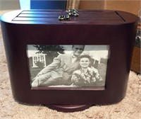 Rotating Vintage Picture Frame/ Storage Box