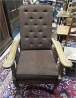 Antique Oak adjustable back “Morris” chair