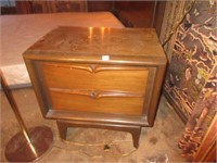 vintage mcm wooden side table