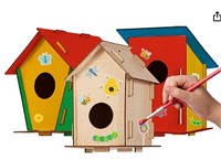 Build and Grow Kid's Wood Bird House Building Kit