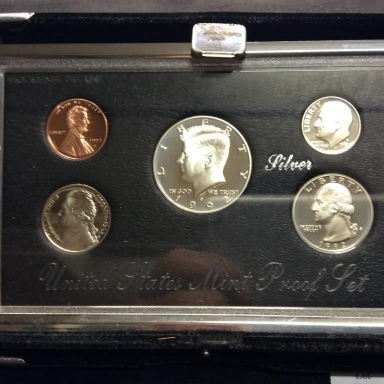 1992 US PREMIER SILVER PROOF SET OGP