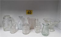 Glass & Crystal Jars, Vases, Pitcher