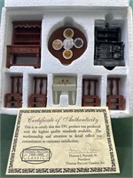Dollhouse furniture, new inbox, with certificate