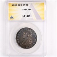 1835 Capped Bust Half ANACS EF40