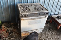 old stove and springs, for scrap metal
