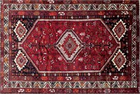 UNIQUE HAND KNOTTED PERSIAN WOOL NOMADIC RUG