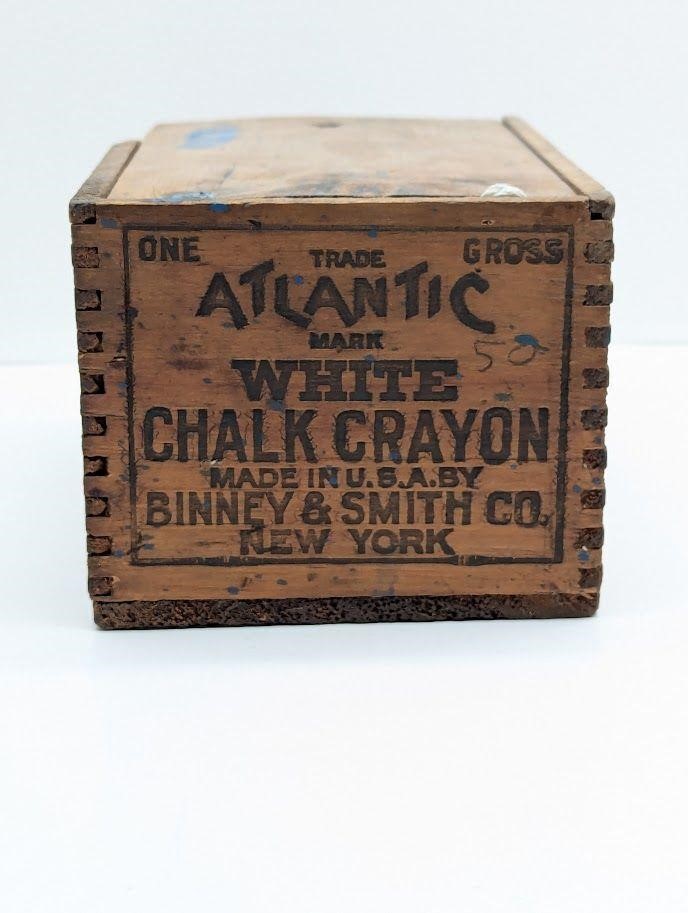 Atlantic Mark White Chalk Crayon Box With Lid