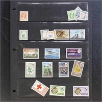 Worldwide Stamps Q & R on pages, mint, includes Qa